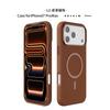 Applicable to Apple 15 sticker magnetic mobile phone case retro business iPhone16/17Pro mobile phone case wholesale