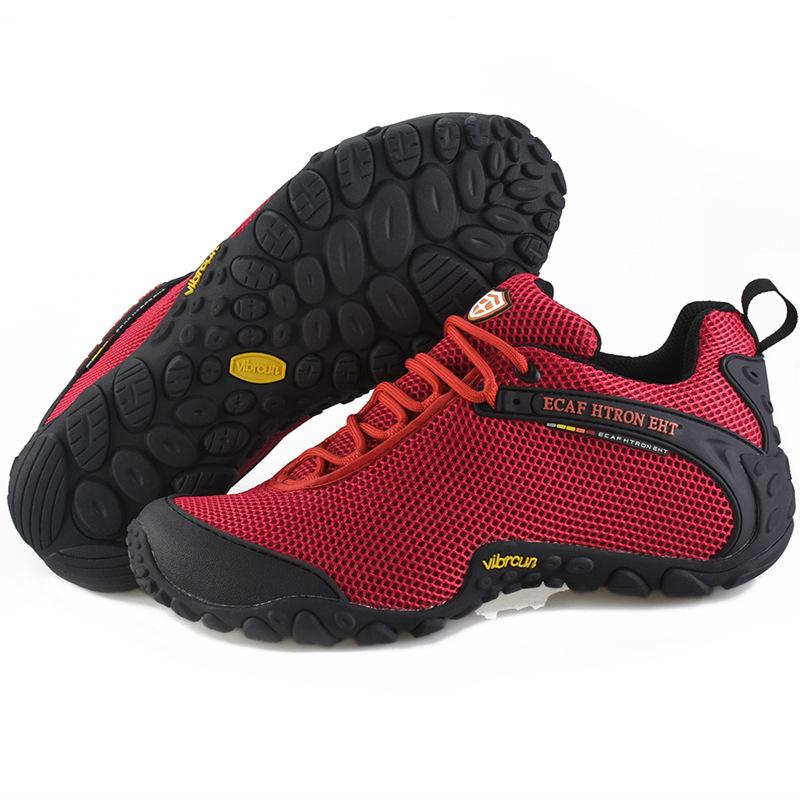 Lesifeisi Unisex Breathable Mesh Hiking Shoes - Anti-Slip, Wear-Resistant for Spring, Summer, and Autumn