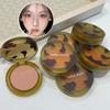 HelloStyle Amber Contouring Blush Powder: Quality Nude Makeup for Natural, Three-Dimensional Color Payoff.