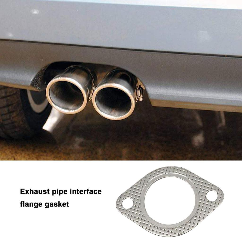Exhaust Pipe Flange Gasket, Fluid Gasket for Muffler, 2 Volt Stainless Steel High Temperature