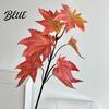 Wedding Scenery Autumn Decorations Artificial Maple Leaf Branch 3D Printed Fake Fall Foliage Theme Party Supplies Bendable Stem for Home Floral,