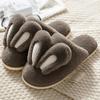 Women Warm Faux Fur Slippers Cute Rabbit Ear Indoor Slipper Soft Plush Anti-slip Winter Female Home Floor Shoes Slippers Women
