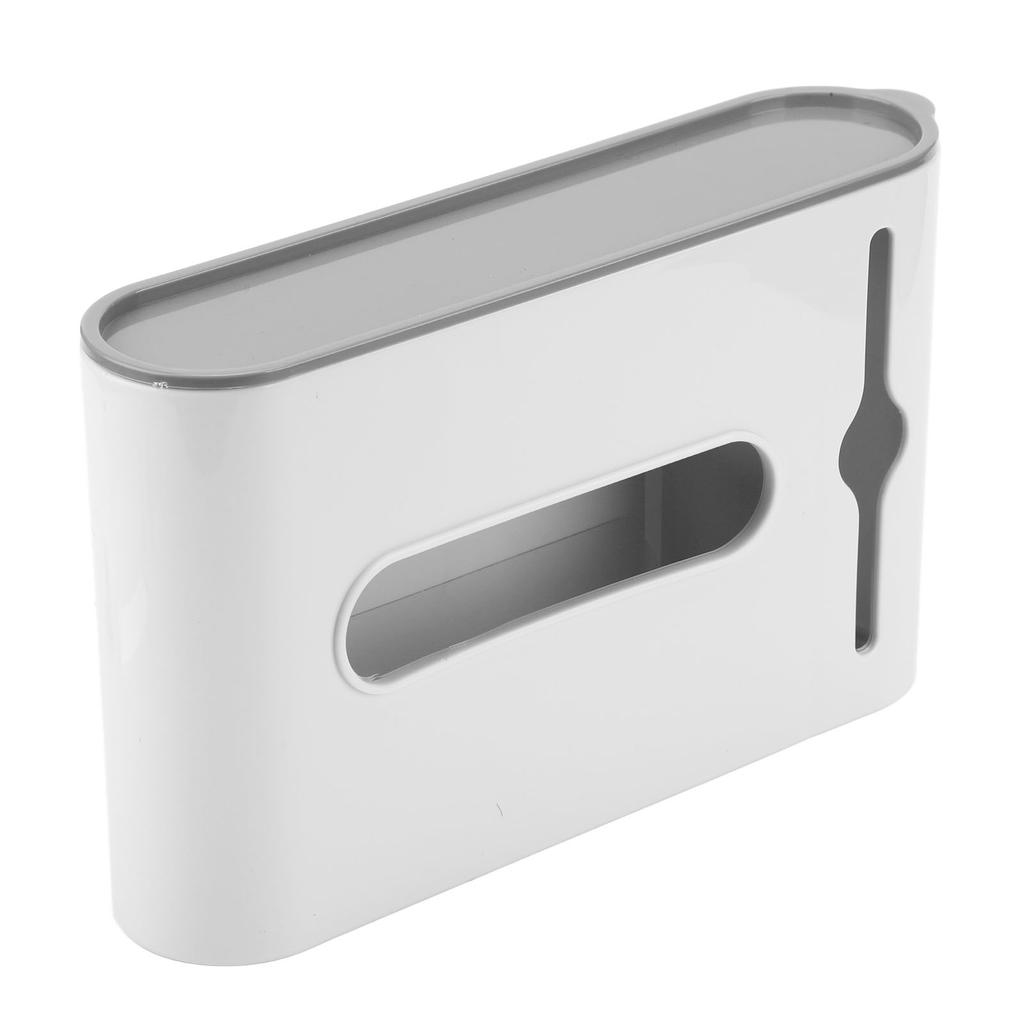 Grocery Bag Dispenser Visible Window Design Large Capacity Dustproof Lid Plastic Bag for Kitchen Bedroom
