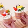 Artificial Ice Cream Cakes Fake Cake Model Pudding Cup Dessert Wedding Party Decoration Cake Shop Display Props Ornament