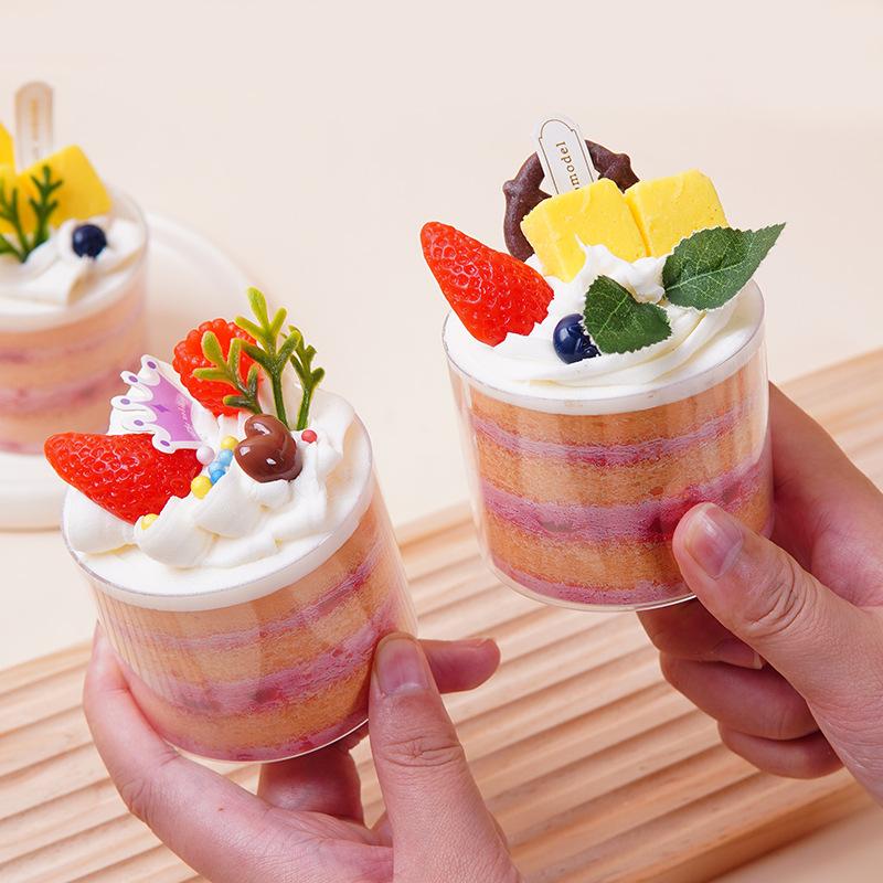 Artificial Ice Cream Cakes Fake Cake Model Pudding Cup Dessert Wedding Party Decoration Cake Shop Display Props Ornament