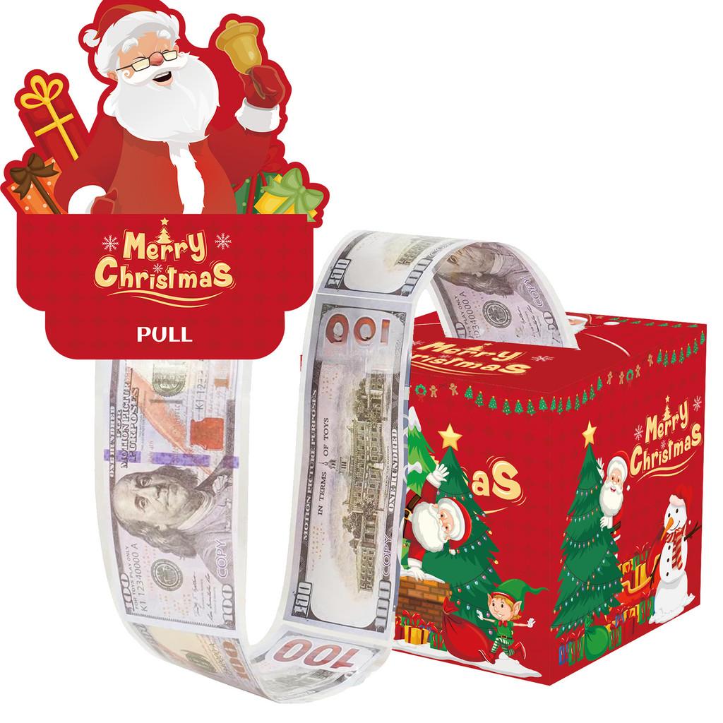 Christmas Inspired Santa Gift Box Holiday Celebration Party Supplies Decoration