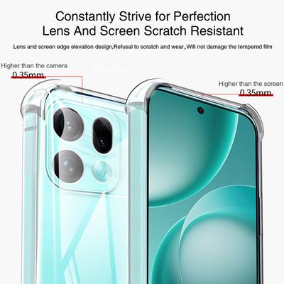 Airbag Transparent Phone Case for OPPO Find X9S Pro Ultra 5G Shell Soft TPU Shockproof High Quality Back Cover Funda Accessories
