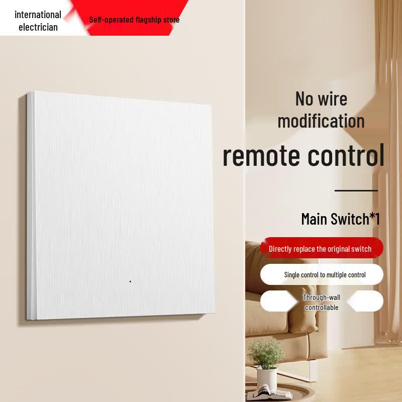 No-Wiring Wireless Remote Control Light Switch Panel 220V