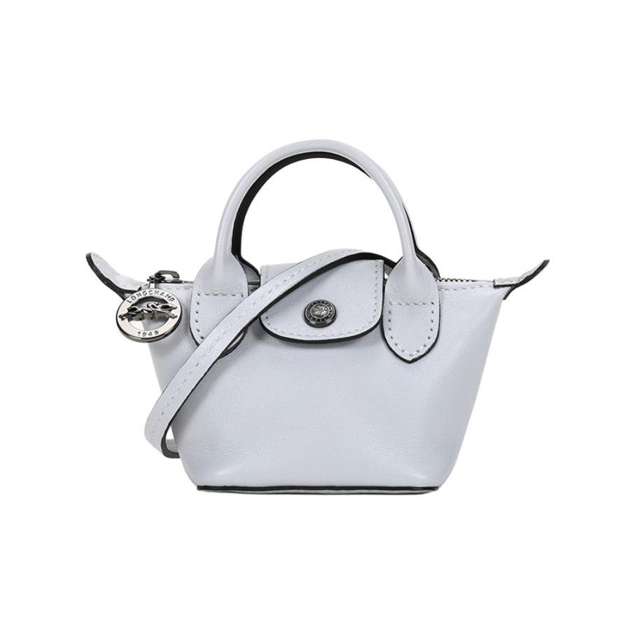 

Longchamp Le Pliage Cuir 9 Solid Color Lambskin Dumpling Bag Crossbody Shoulder Tote Mini Women Bags Gray 10099757263 Basic Set (Bag+Dust Bag)