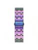 Guess Women's Crystals Iridescent Stainless Steel Fashion Chronograph Watch for Suitable for Daily Party Wear Holiday Party Gift GW0440L3