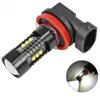 2Pcs H8 H11 Led HB4 9006 HB3 9005 Lâmpada de luz de neblina 1200LM 6000K Branco Carro Lâmpada de circulação diurna Peças de automóvel