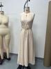 2026 Slimming V-Neck Halter Dress for Women - Waist-Cinching Summer Vacation Style
