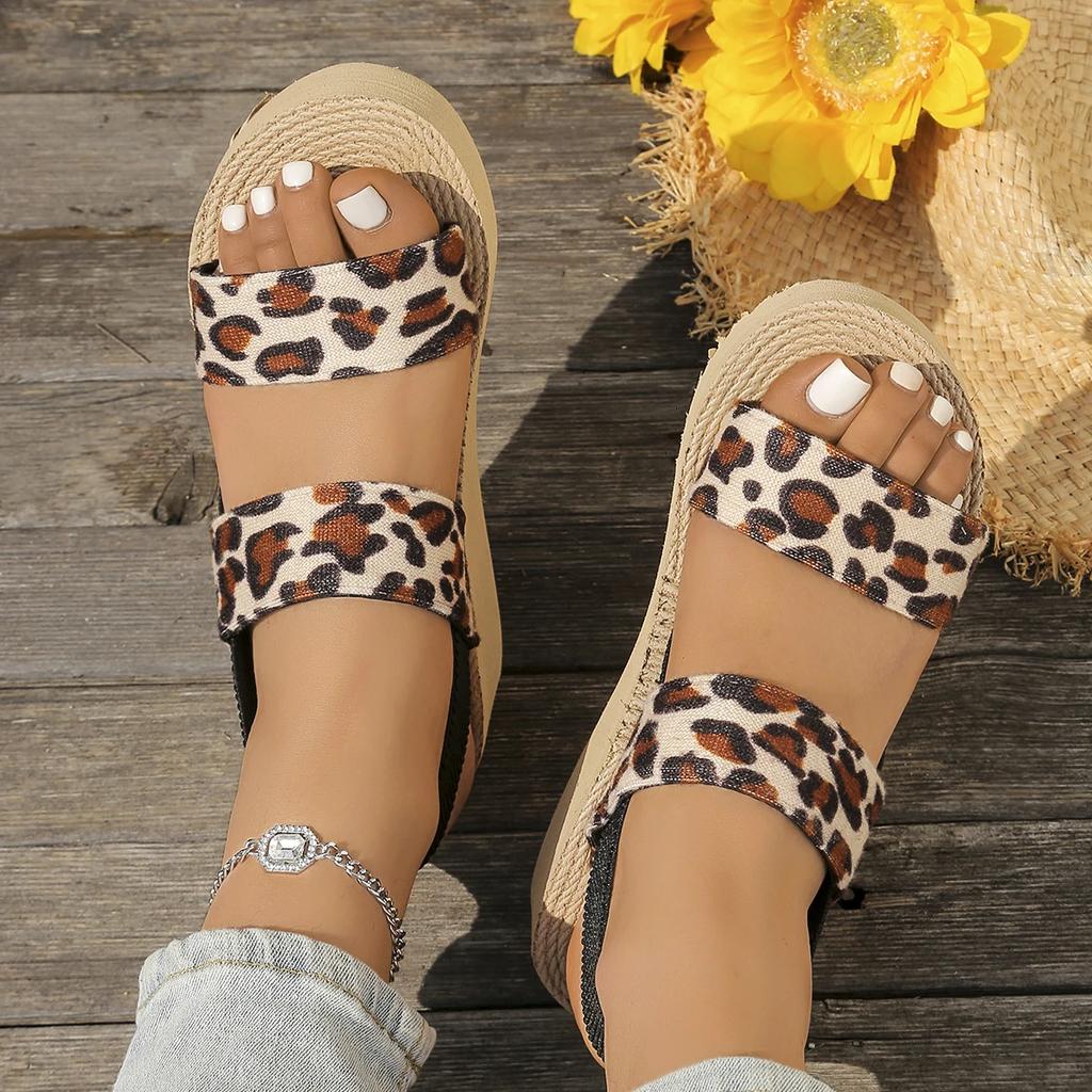 Damskie minimalistyczne sandały na koturnie, codzienne sandały z paskiem na kostce, typu slingback, w jednolitym kolorze, buty dla kobiet z odkrytymi palcami, na grubej podeszwie, sandały na platformie