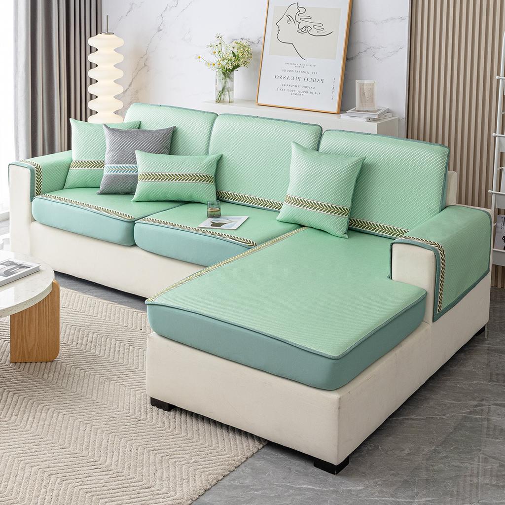 Wormwood Mosquito-Proof Sofa Hat Summer Summer  New Solid Wood Leather Full Cover Cloth Towel Rattan Mat Cool Cushion