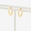 ESTELLE [Official] Women's Silver Earrings with Yellow Gold Plated Cubic Zirconia (Product Code: 0776-0067-0000-0000)