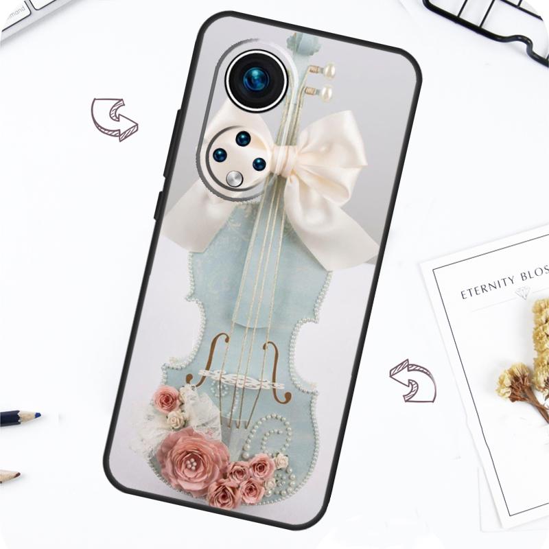 Cool Music Violin Case For Honor Magic 5 6 7 Lite Honor 200 Pro X8b X9a X8a X8 X9 X9c X9b 50 70 90 Lite Cover