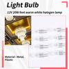 A84E-12V 20W Halogen Bulb Warm White Light Lamp Bi-Pin Base 8 Pcs