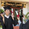 Congratulations Decorations - We Are So Proud of You Banner - Well Done - Graduation Decorations for Prom - 6 x 1.3ft (Black and Gold)