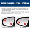 Frameless Car Round Blind Spot Mirrors 360° Adjustable Convex Rearview Mirrors for Eliminating Blind Spots Parking Assistance