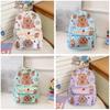 Cheerful And Bright Capybara Kindergarten Kid Nylon Cartoonish Backpack Printing