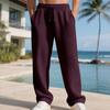 Men's Casual Straight Leg Sweatpants Simple Heavyweight Loose American Hip Hop Autumn Winter