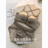 Front button underwear women's thickened small breasts gather and show large AA cup flat bra beautiful back no steel ring closed breast bra