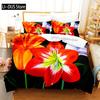 Yellow Flowers Queen Bedding Set Duvet Cover Set Bedding Digital Printing King Size Duvet Cover Set Bedding Sets