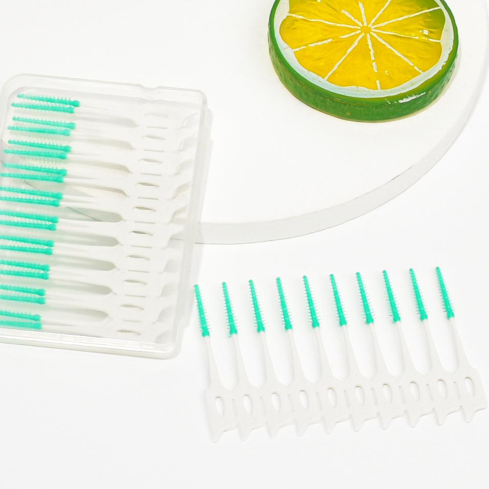 40Pcs Interdental Brushes for Adults Clean Teeth Floss Toothpick Toothbrush Dental Oral Care Tool