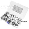 85-Piece 304 Stainless Steel Single Ear Hose Clamp Set (5.8-21mm)