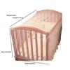 Foldable Crib Mosquito Net Bedding Flies Travel Portable Elastic Band Mesh Insect Accessories Baby Cot Cover Polyester Summer