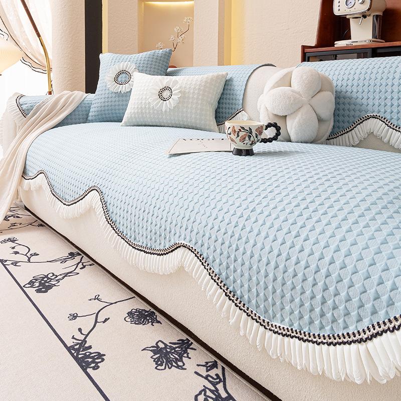 Summer New Sofa Cushion Summer Non-Slip Mat Seat Cushion Cool Feeling Irregular Sofa Cover Special-Shaped Cover