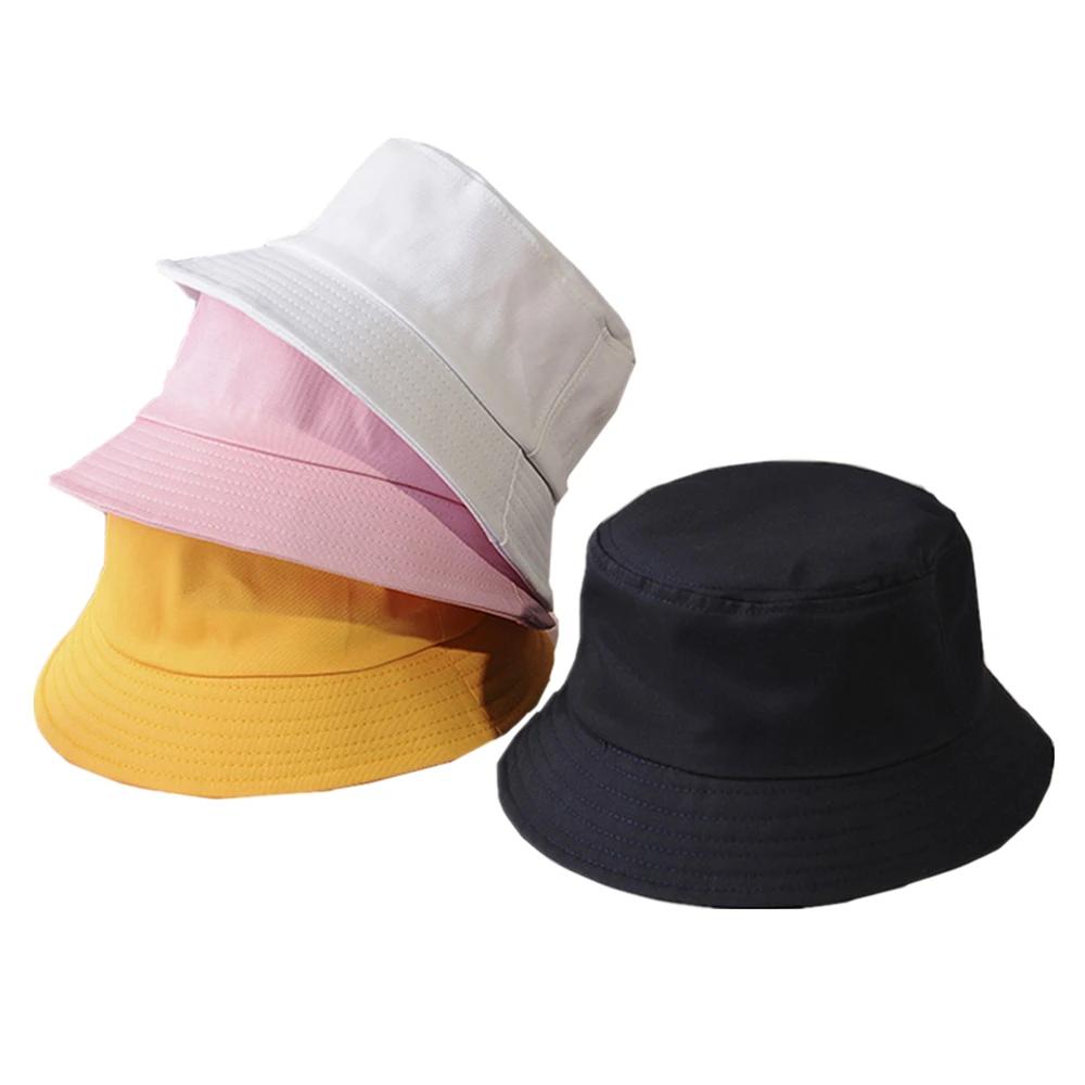Baumwoll Eimerhut Unisex Sommer Sonnenhut Outdoor Fischerhut für Damen Herren Strand