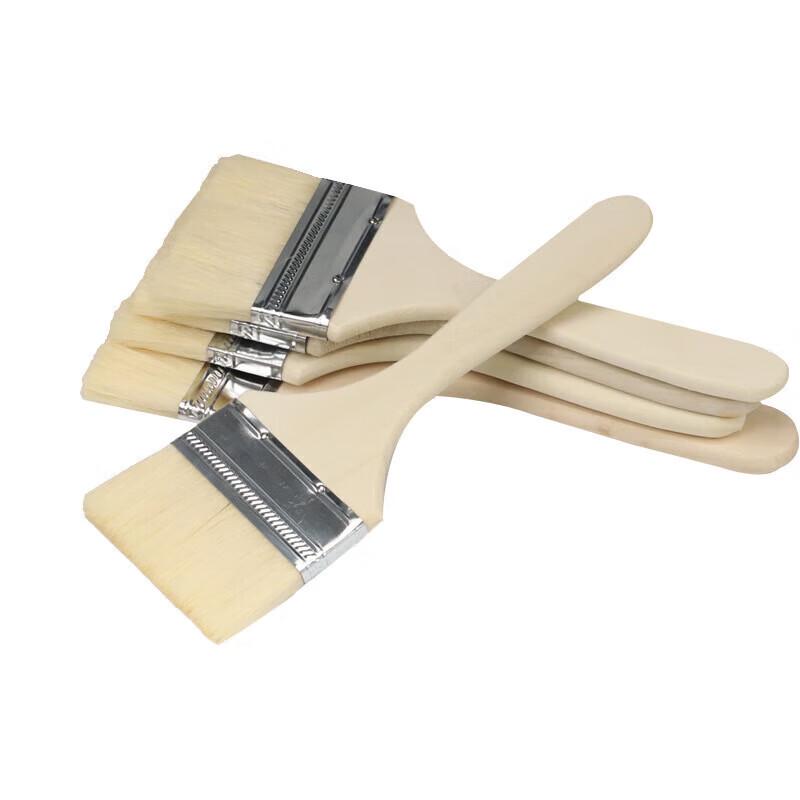 Solid Wood Handle Wool Paint Brush Set