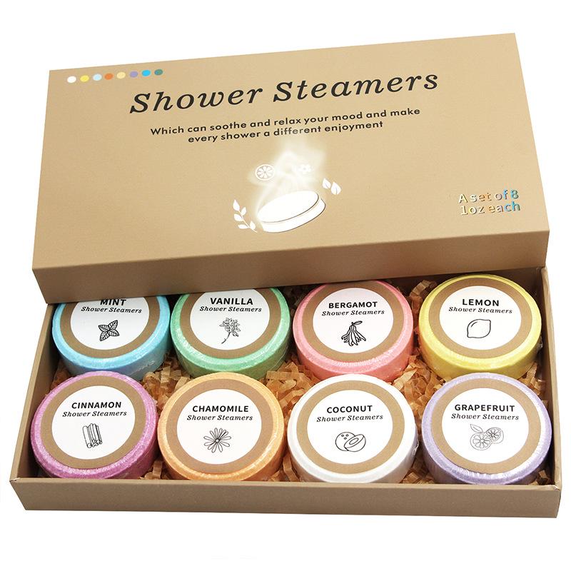 Esclusiva transfrontaliera: Palline di Sali da Bagno Aromatici con Oli Essenziali e Fiori Secchi - 30g, Scatola Regalo da 8 Pezzi