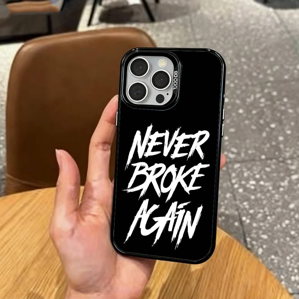 

Rapper YoungBoy Never Broke Again Phone Case For iPhone17,16,15,14,13,12,11 Plus,Pro Max Colored Silver Plated Inside Cover iPhone12PROMAX