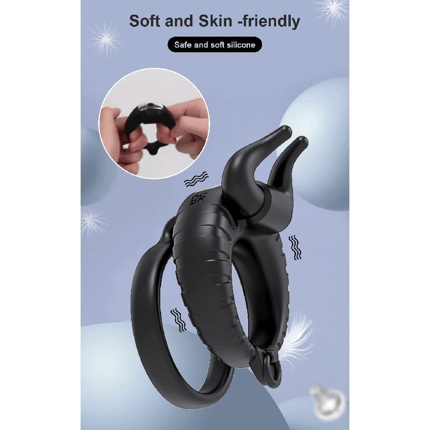 New Vibrating Penis Ring Cock Ring Semen Lock Vibrator Sex Toy for Men Adults Delay Ejaculation Couple Rings Sexy Goods
