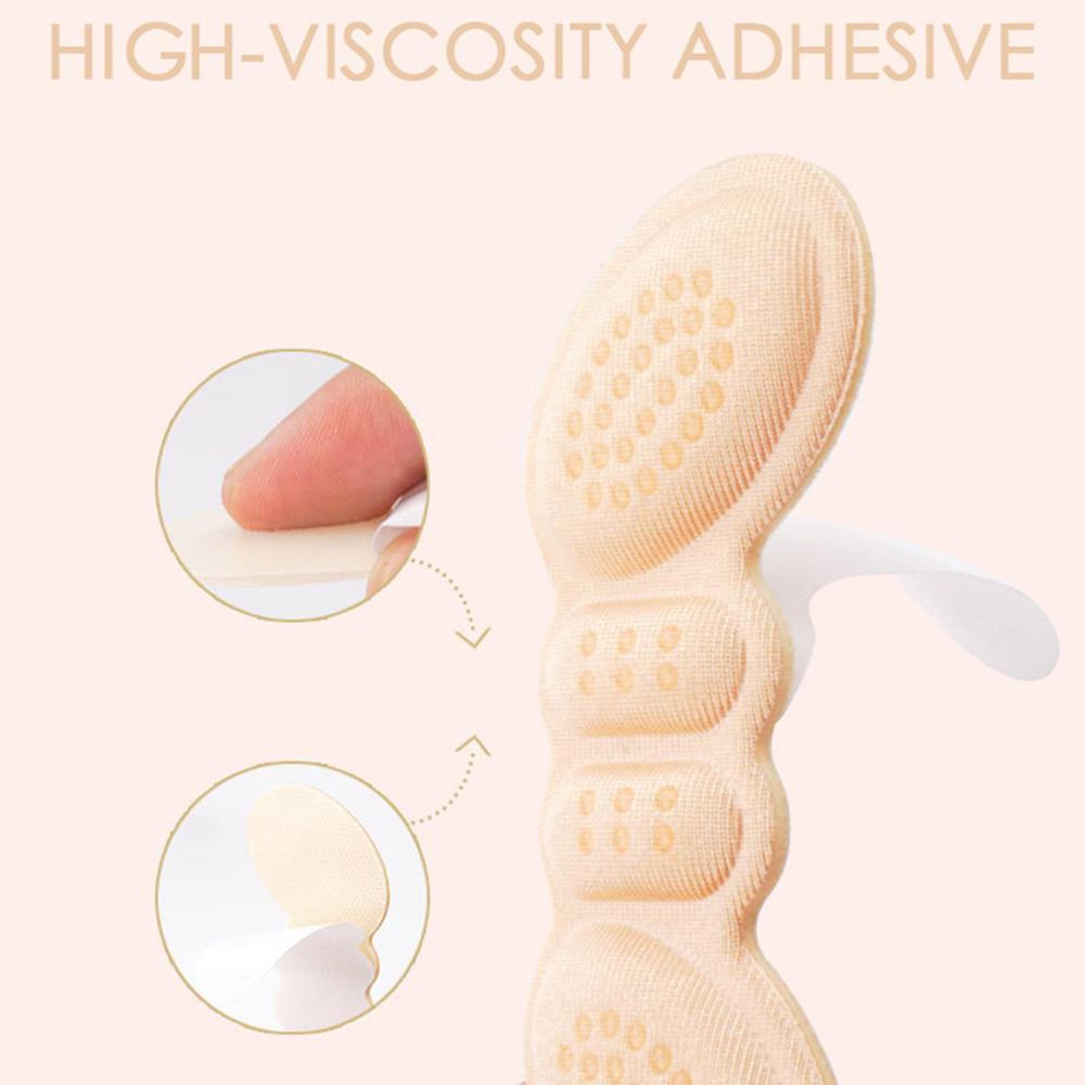 1 Pair High Heel Insoles Adhesive Heel Pads Size Adjustable Liner Grips Protector Anti Friction Inserts