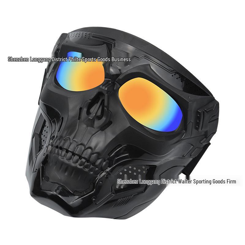 

Новая ветрозащитная и пескозащитная маска-шлем мотоциклетного черепа на все лицо 8040