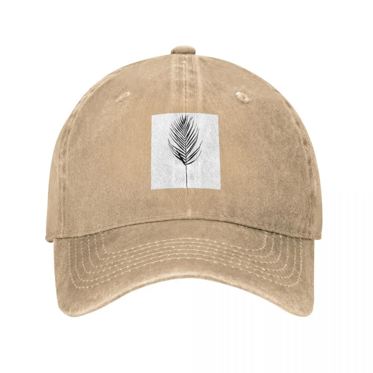 

Palm leaf silhouette illustration Evelyn Baseball Cap sun hat luxury caps hats for Unisex Caps For Unisex Womens