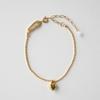 MERRYMOTIVE Small Heart with Surgical Gold Ball Chain Bracelet