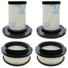 Filter - PHONILLICO - ZR009007/ZR009008 - Set of 4 - Compatible Rowenta X-Force Flex