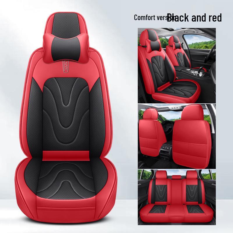 Napa Leather All-Season Universal Car Seat Cover, Five-Seater Full Coverage Cushion