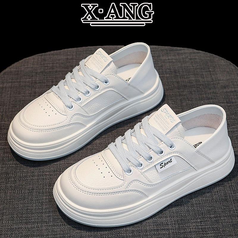 Autumn New First-layer Cowhide Little White Shoes Soft Sole Not Tired Feet Women's Shoes Versatile Light Casual Sports Shoes