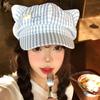Spring And Summer Japanese Cute Hat Women'S Thin Y2K Sweet Face Small High Quality Beret Octagonal Hat