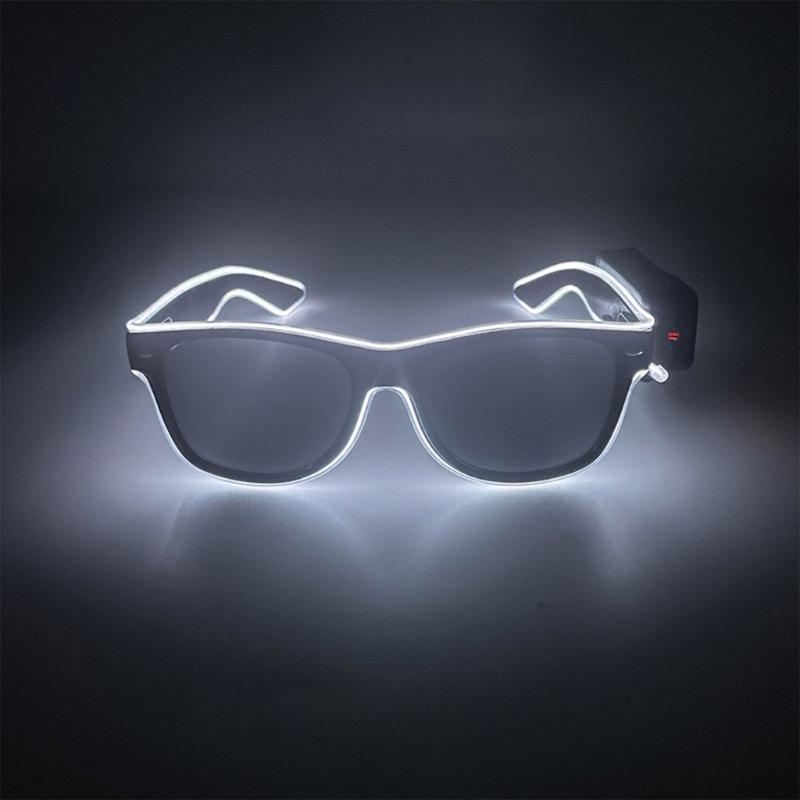 Decorative Glasses Trendy Glowing Glasses Light Up Party Decorations Christmas Gift Unique Take Photo Props