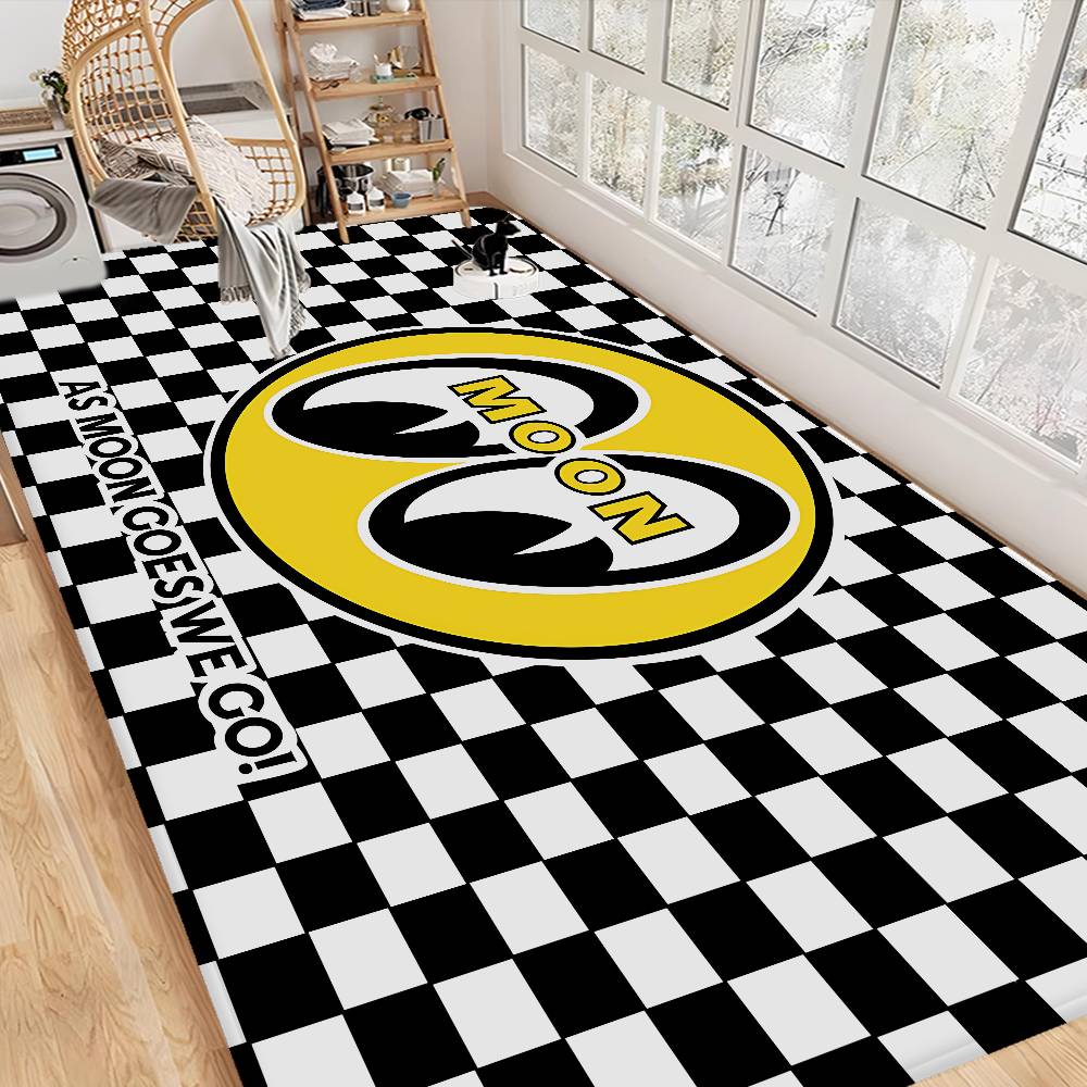 

JDM-MOON-EYES Bathroom Mat Non-Slip Laundry Room Mat Laundry Decor Balcony Child Living Room Toilet Rug 40x60cm