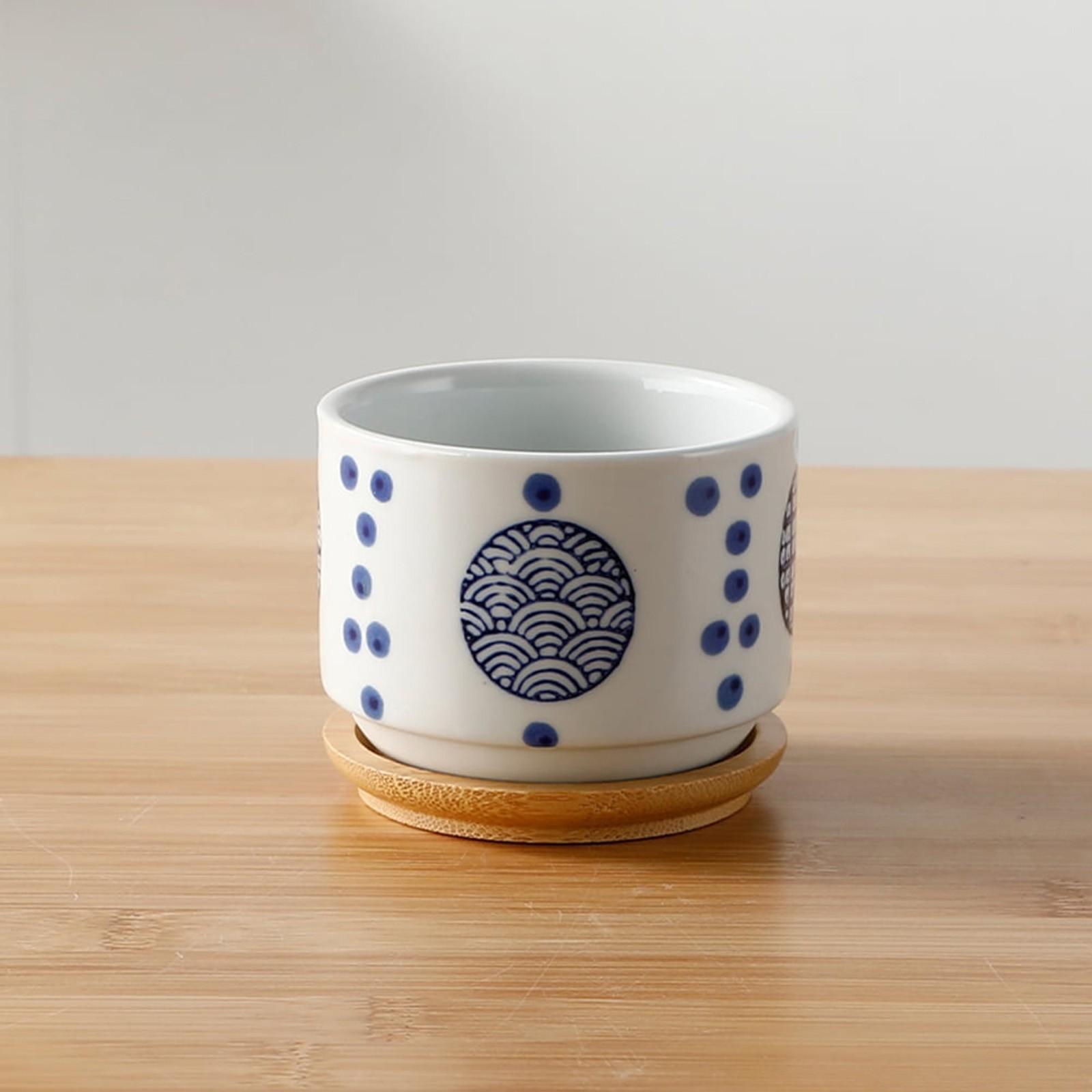 

Горшки для суккулентов в стиле Вафэн Керамический Креативный Цветочный Горшок Современный Настольный Бонсай One Size