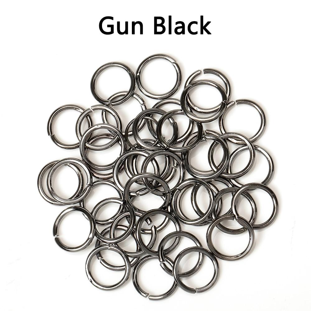 200pcs Open Circle Jump Rings Split Rings Pendant Connectors for Necklace Bracelet Jewelry Making DIY Accessories Wholesale