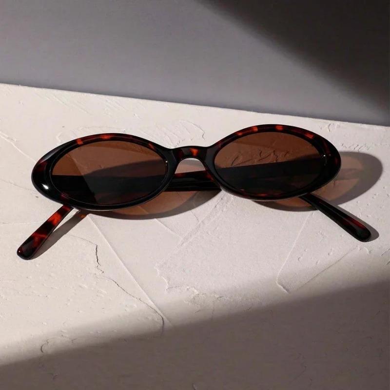 Sexy Small Oval Women Sunglasses Fashion Leopard Brown Retro Colorful Shade Eyewear Female Sun Glasses