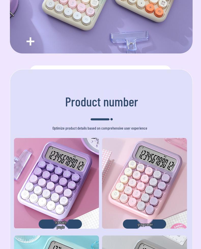 12-Digit Large Screen Gradient Calculator for Students & Office Use